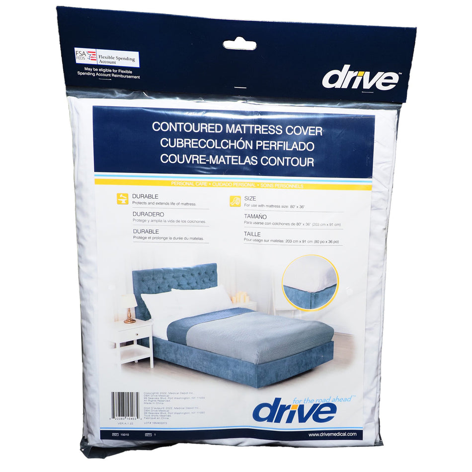 drive� Contoured Mattress Cover-Mattress Cover drive� 36 X 80 X 6 Inch Vinyl For Twin Sized Mattresses