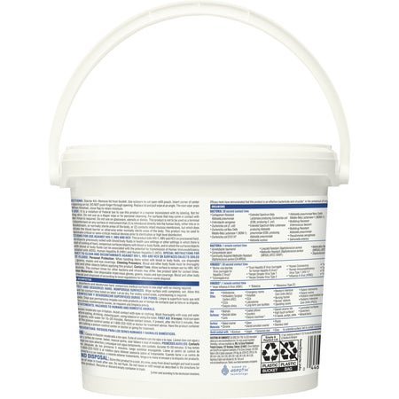 Clorox Healthcare Hydrogen Peroxide Cleaner Disinfectant Wipes, Bucket, 185 ct.-Clorox Healthcare Surface Disinfectant Cleaner Premoistened Hydrogen Peroxide Based Manual Pull Wipe 185 Count Pail Unscented NonSterile