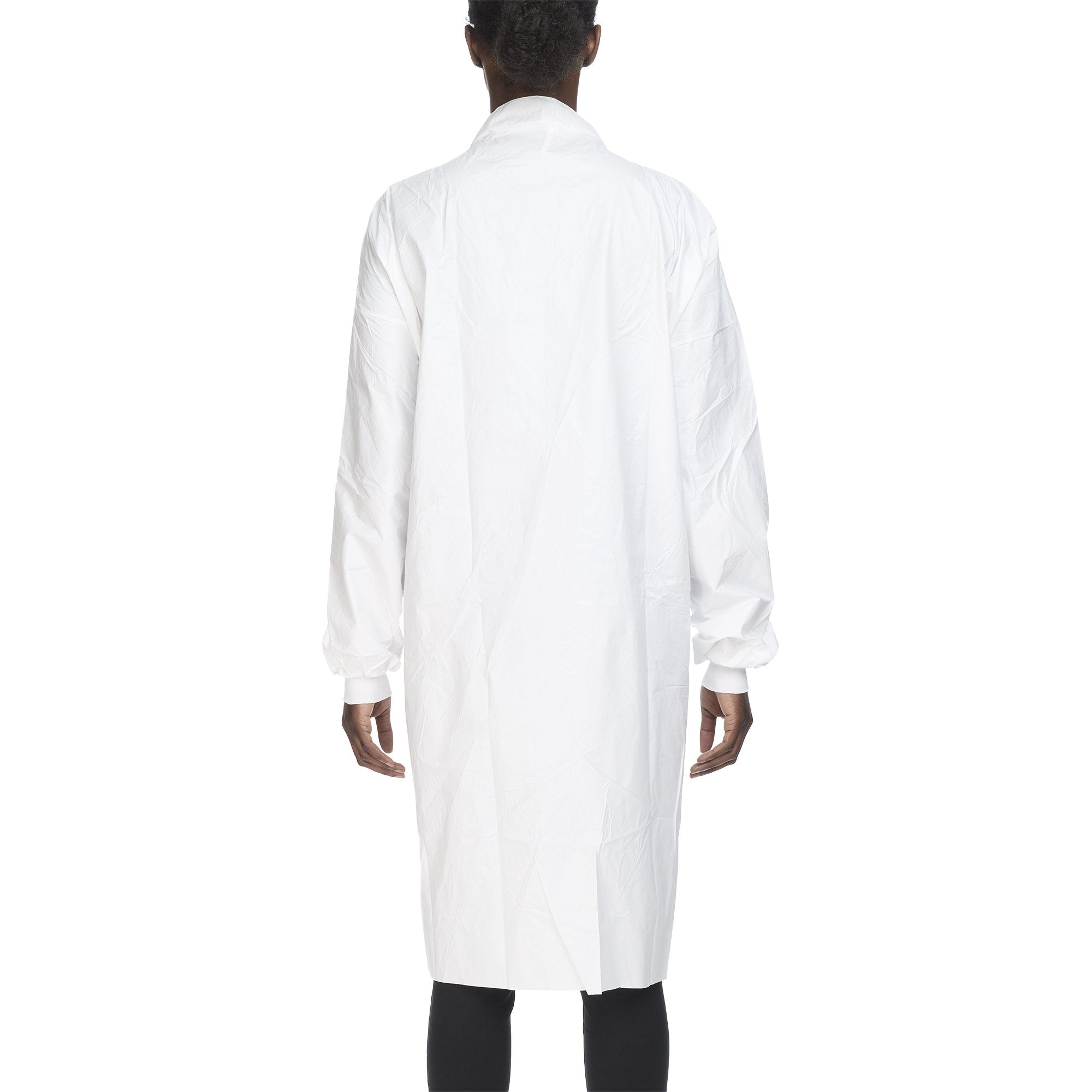 ContecCritiGear Cleanroom Frocks, Large-Cleanroom Lab Coat Contec CritiGear White Large Knee Length Microporous Fabric Disposable