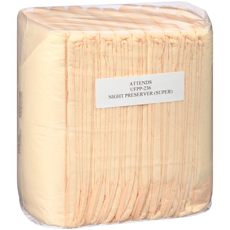 Attends Care Night Preserver Underpads-Disposable Underpad Attends Care Night Preserver 23 X 36 Inch Cellulose / Polymer Heavy Absorbency