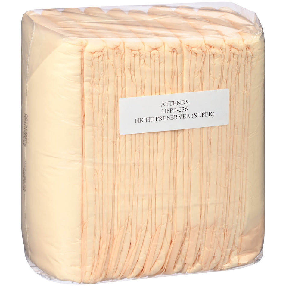 Attends Care Night Preserver Underpads-Disposable Underpad Attends Care Night Preserver 23 X 36 Inch Cellulose / Polymer Heavy Absorbency