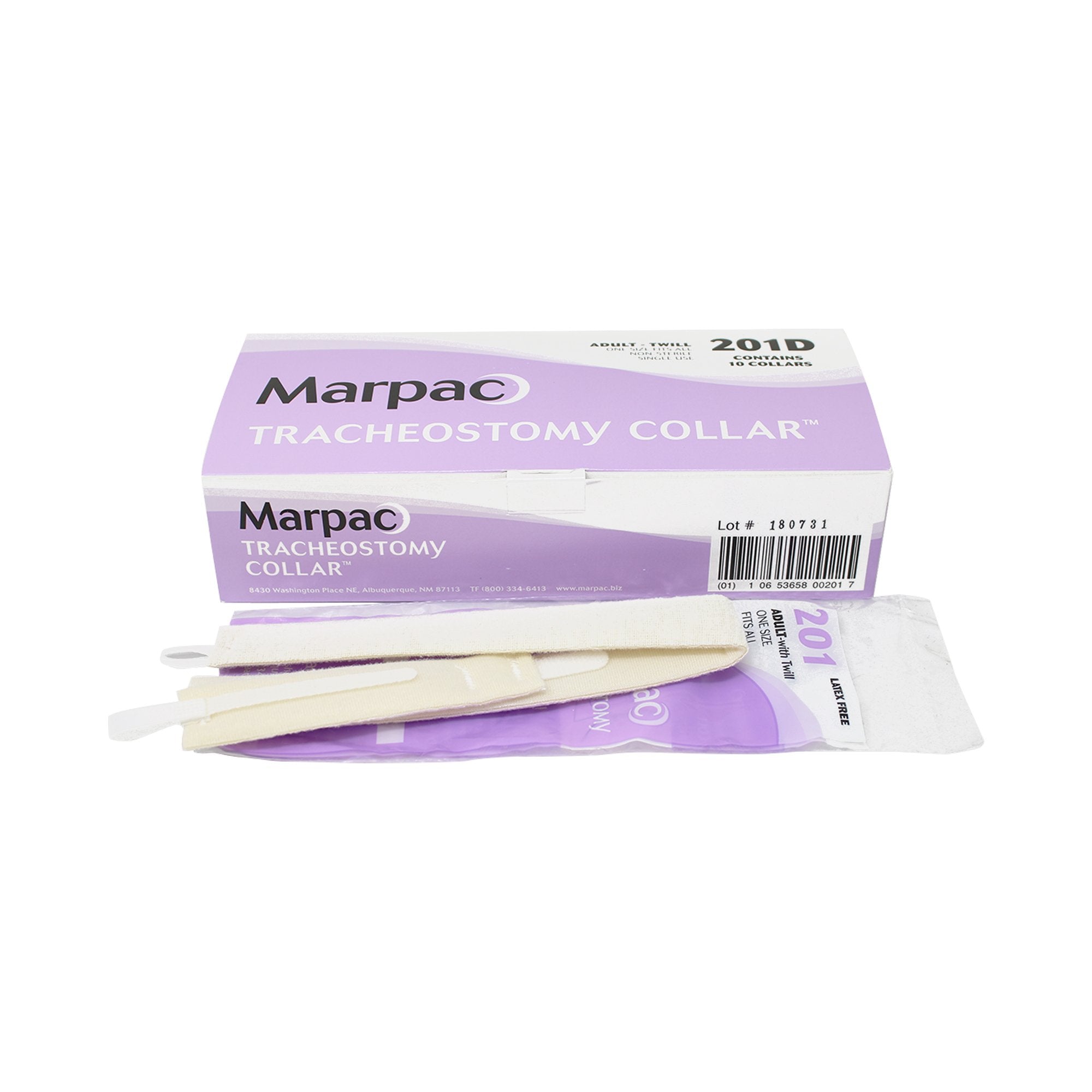 Marpac Tracheostomy Collar, Adult-Tracheostomy Tube Holder 21-1/2 Inch Adult