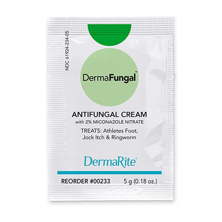 DermaFungal Miconazole Nitrate Antifungal-Antifungal DermaFungal 2% Strength Cream 5 Gram Individual Packet