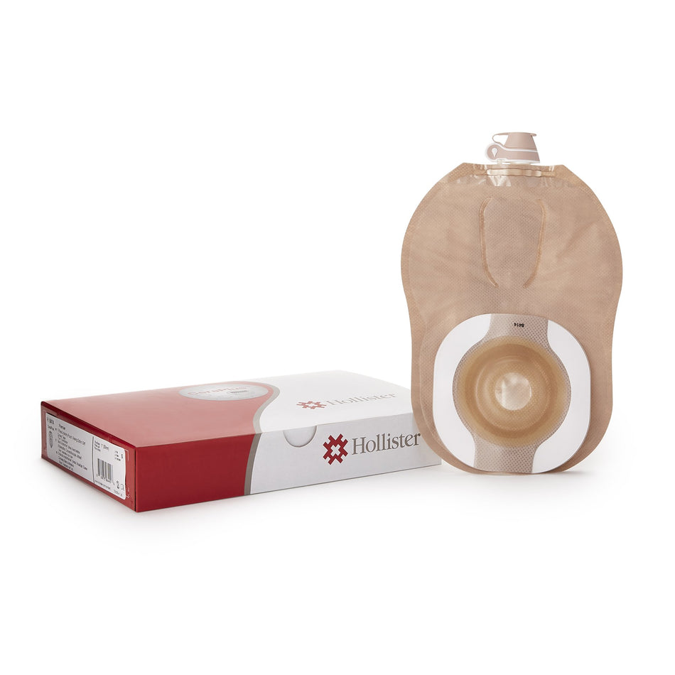 CeraPlus� One-Piece Drainable Beige Urostomy Pouch, 9 Inch Length, 1-Inch Stoma-"Urostomy Pouch CeraPlus� One-Piece System 9 Inch Length Soft Convex, Pre-Cut 1 Inch Stoma Drainable"