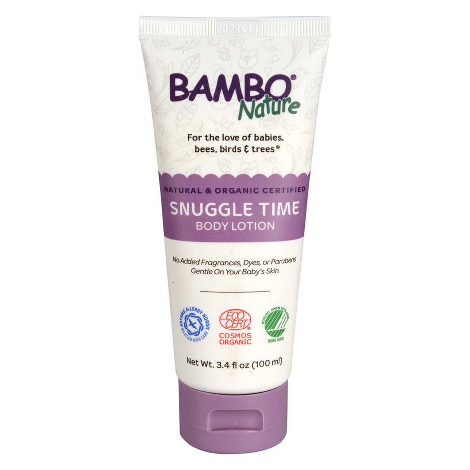 Bambo� Nature Snuggle Time Body Lotion, 100 mL tube-Baby Lotion Bambo� Nature Snuggle Time 3.4 oz. Tube Unscented Lotion