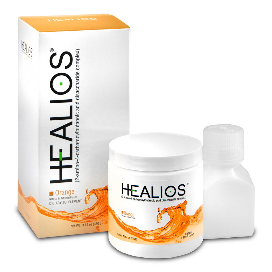 Healios Oral Health and Dietary Supplement Powder for Mouth Sores-Oral Supplement Healios Orange Flavor Powder 11.64 oz. Jar