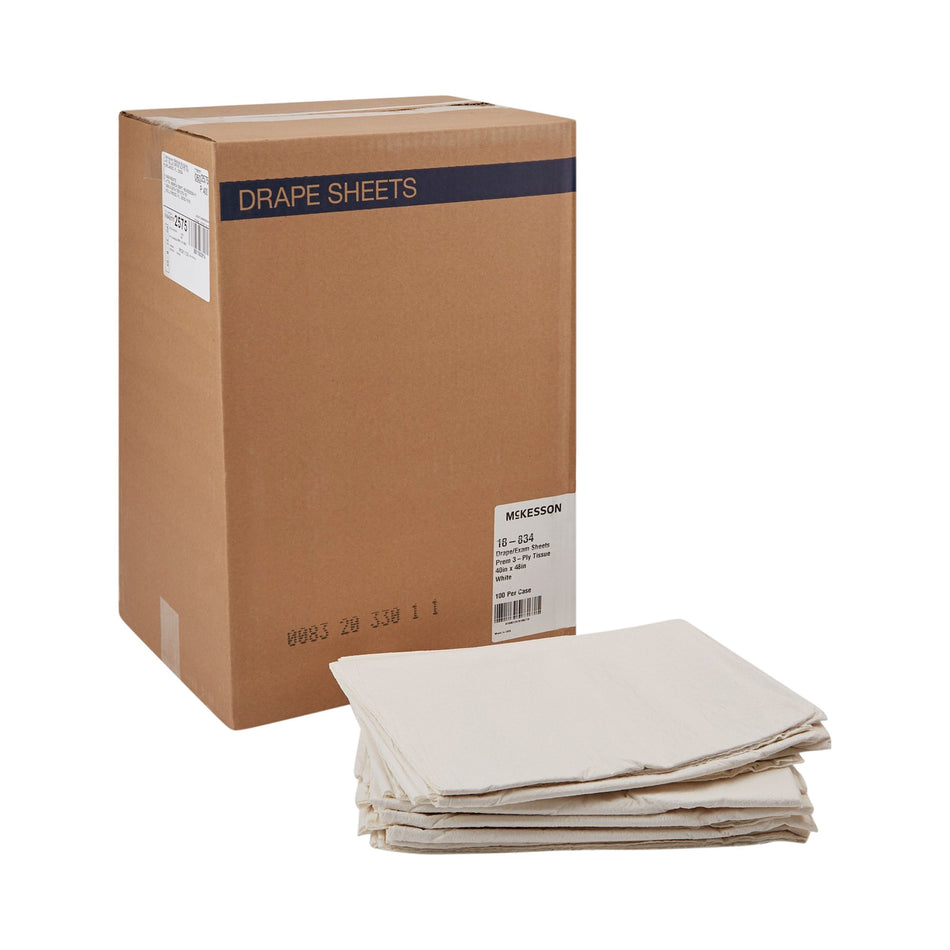 McKesson Nonsterile Physical Exam Drape, 40 x 48 Inch-General Purpose Drape McKesson Physical Exam Drape 40 W X 48 L Inch NonSterile