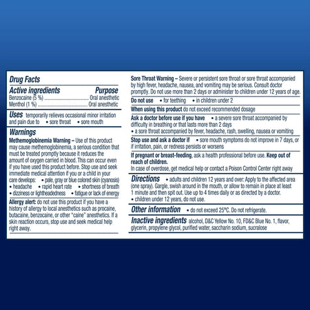 Vicks VapoCool Sore Throat Spray Winterfrost-Sore Throat Relief Vicks VapoCOOL Spray 6 oz.