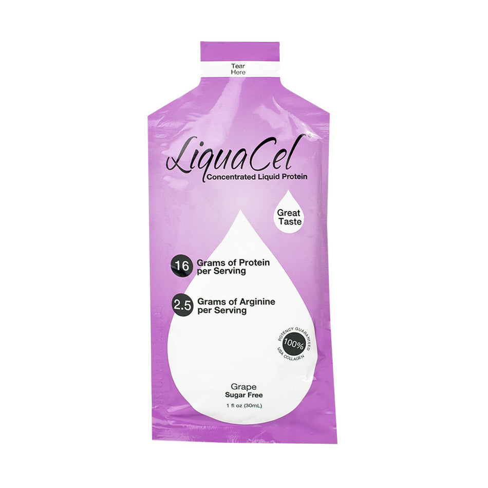 LiquaCel Grape Concentrated Liquid Protein-Oral Supplement LiquaCel Grape Flavor Liquid 1 oz. Individual Packet