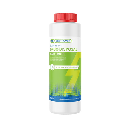 Rx Destroyer Pharmaceutical Disposal System, 16-ounce bottle-Drug Disposal System Rx Destroyer All-Purpose 9 lbs. Carton Weight