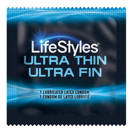 Lifestyles Ultra Thin Lubricated Latex Condom-"Condom Lifestyles Ultra Thin Lubricated One Size Fits Most 1,000 per Case"