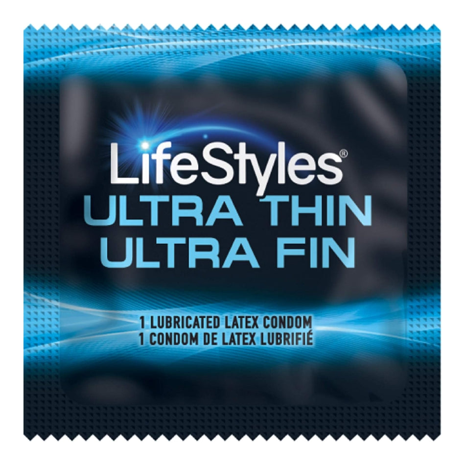 Lifestyles Ultra Thin Lubricated Latex Condom-"Condom Lifestyles Ultra Thin Lubricated One Size Fits Most 1,000 per Case"