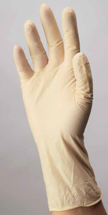 Esteem Stretch Vinyl Exam Glove, Large, Cream-Exam Glove ESTEEM Large NonSterile Stretch Vinyl Standard Cuff Length Smooth Cream Not Rated