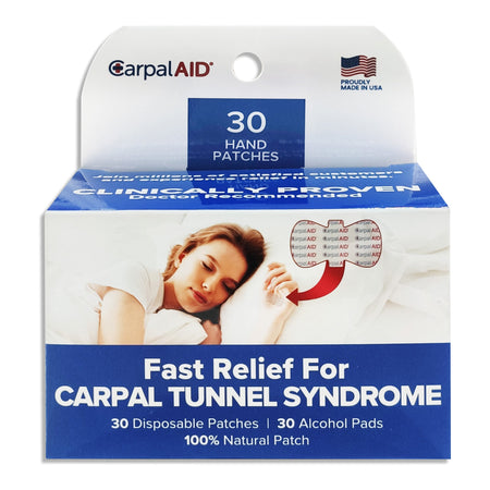 Carpal Aid Patch Hand-Based Carpal Tunnel Support-Hand-Based Carpal Tunnel Support Carpal AID Patch Plastic Left or Right Hand Clear One Size Fits Most