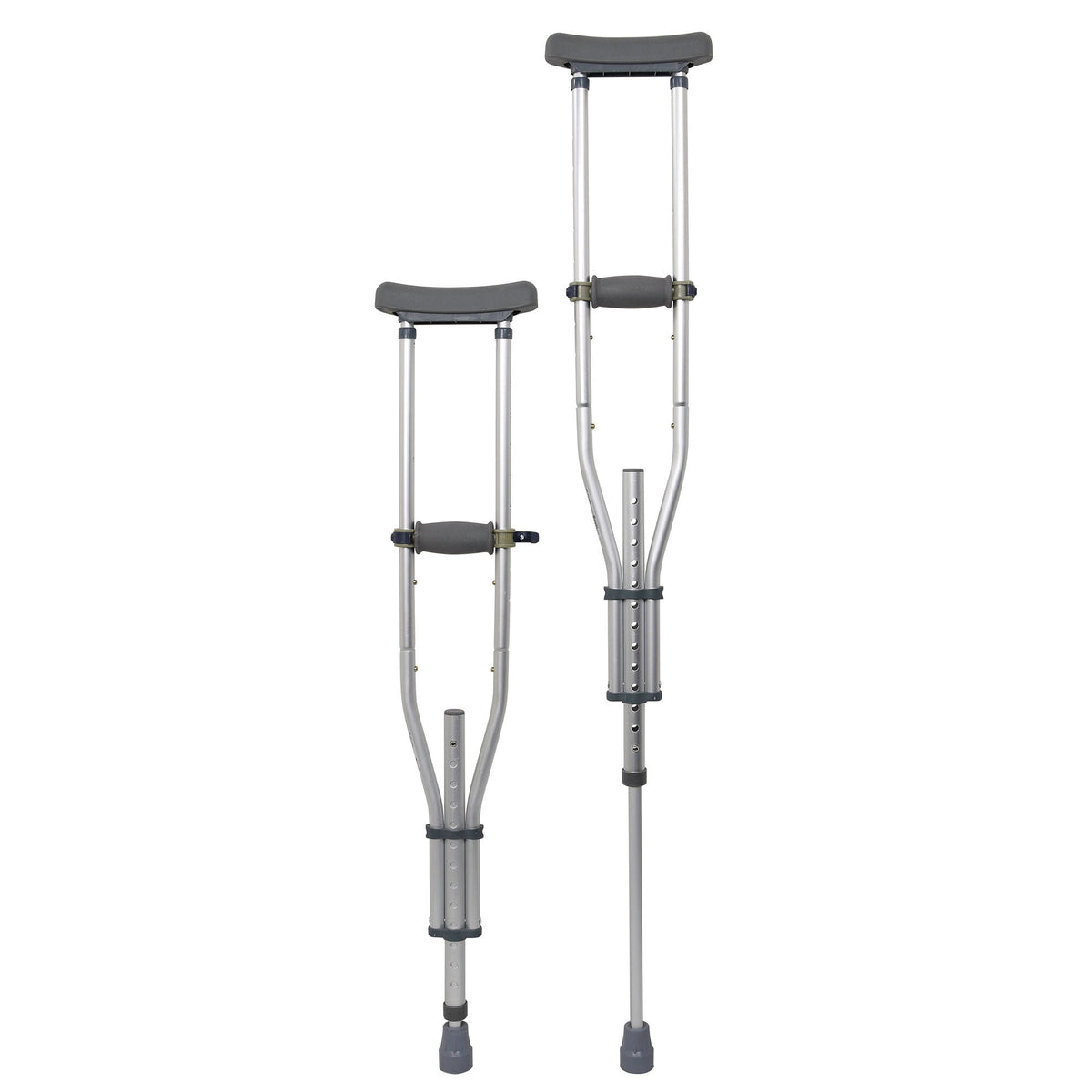 McKesson Underarm Crutches, 4'6" – 6'6" - Ambulatory Equipment>Mobility>Crutches>Underarm Support Crutches - McKesson Brand