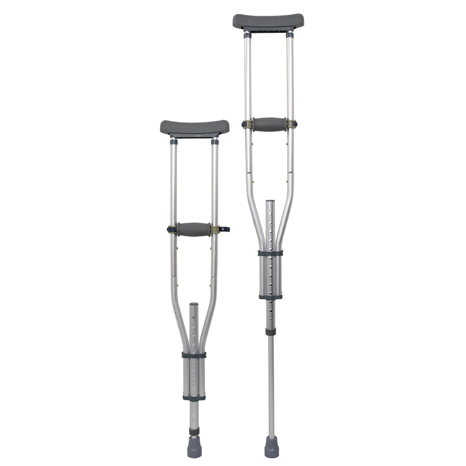 McKesson Underarm Crutches, 4'6" – 6'6" - Ambulatory Equipment>Mobility>Crutches>Underarm Support Crutches - McKesson Brand