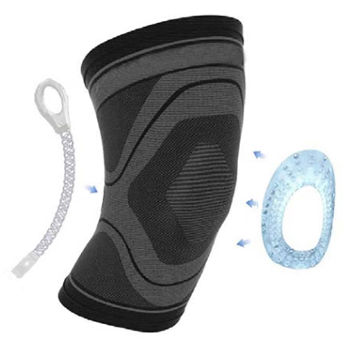 Active Cmprsn Knee Slv w/Ptla Gel Spt & Flxbl Stays Large