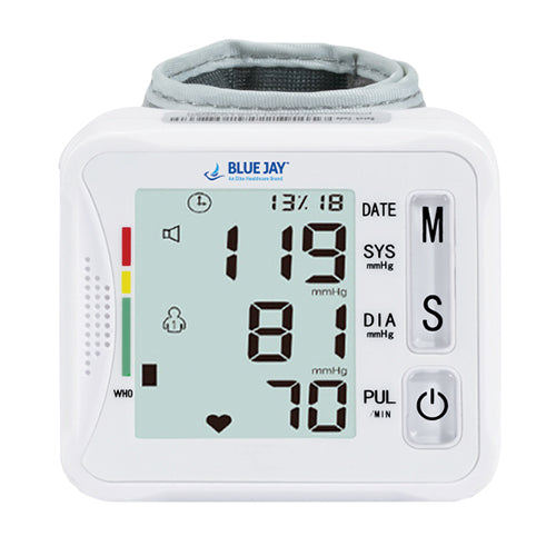 Wrist Blood Pressure Unit with Case Blue Jay Brand