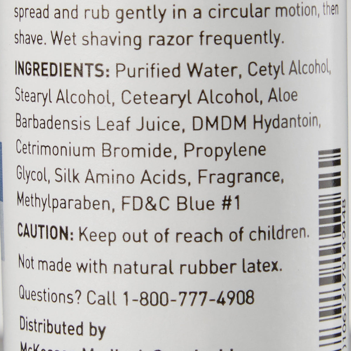 McKesson Shaving Gel, 1.5 oz. (44.4 mL)-Shaving Gel McKesson Bottle 1.5 oz.