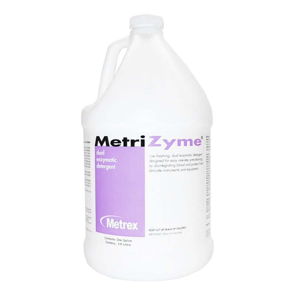 MetriZyme Dual Enzymatic Instrument Detergent, 1 gal Jug-Dual Enzymatic Instrument Detergent MetriZyme Liquid RTU 1 gal. Jug Mint Scent