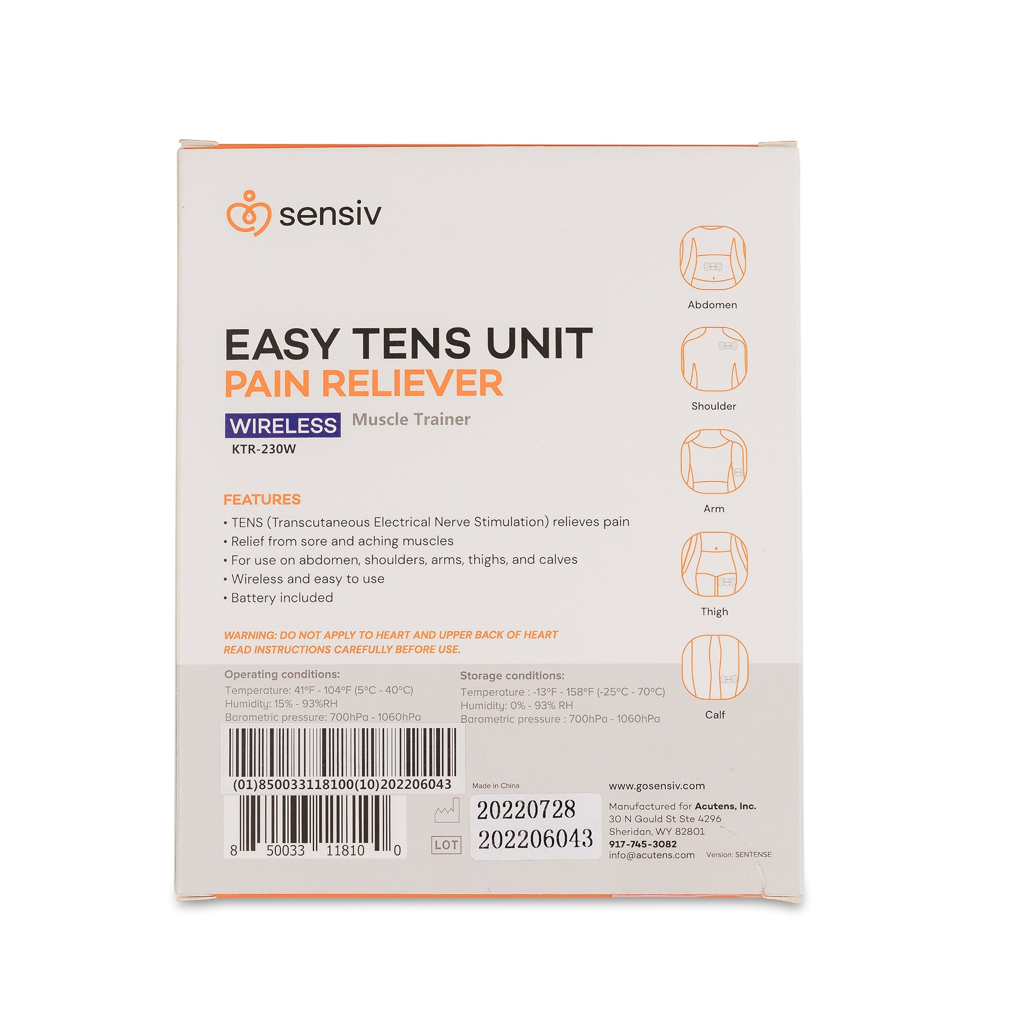 Sensiv Easy Relief TENS Unit-TENS Unit Sensiv Easy Relief
