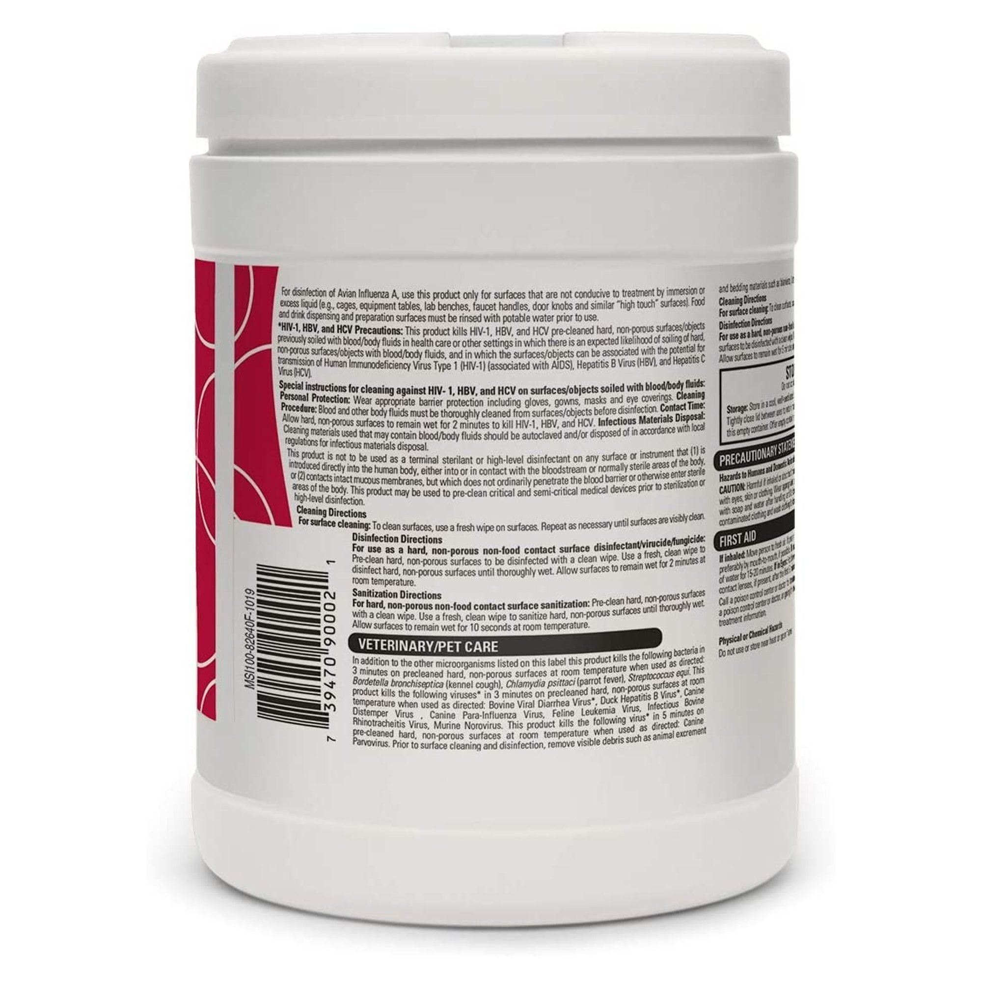 Opti-Cide3 Surface Disinfectant Cleaner Wipes-Opti-Cide3 Surface Disinfectant Cleaner Premoistened Broad Spectrum Manual Pull Wipe 100 Count Canister Alcohol Scent NonSterile