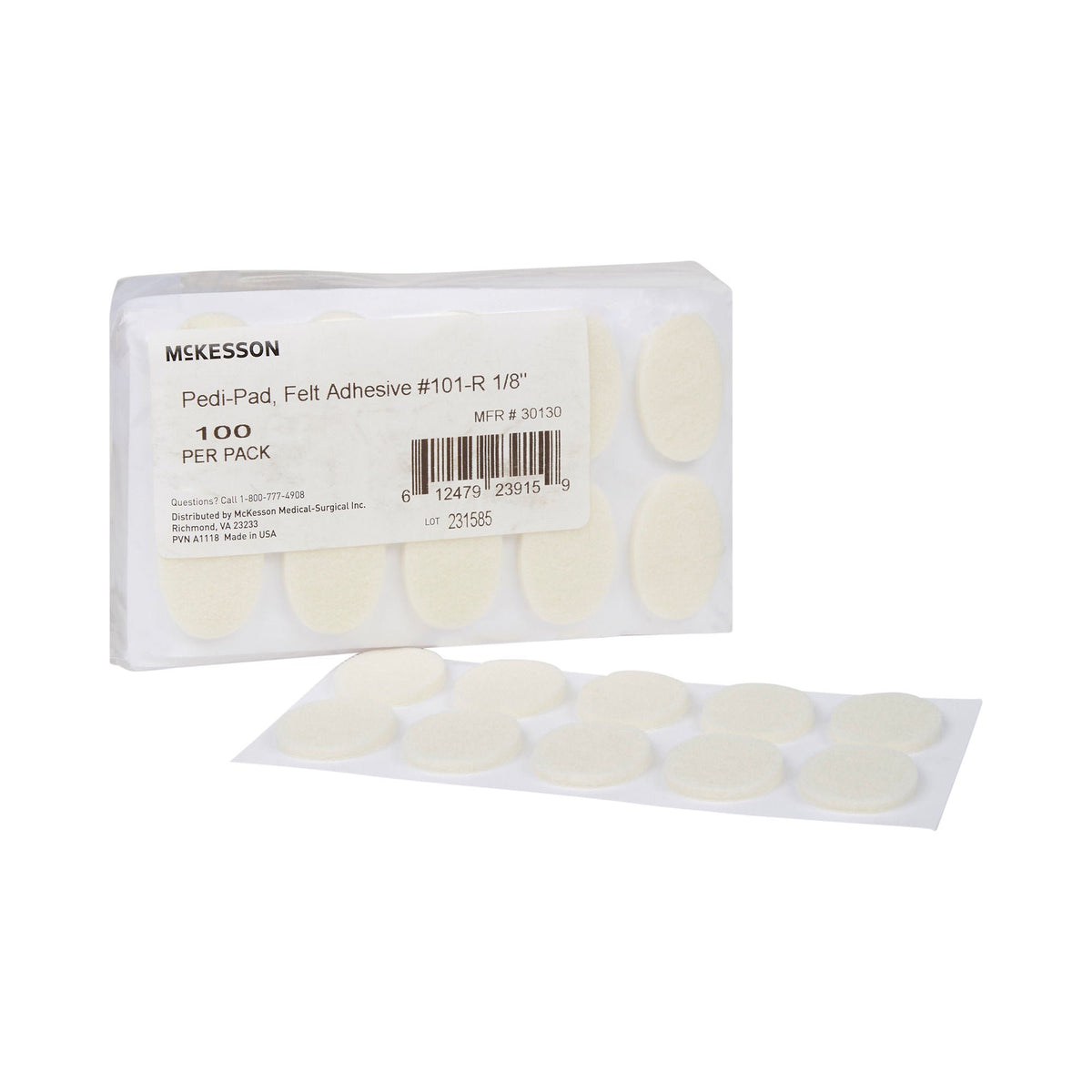 McKesson Pedi-Pad Protective Pad, Size 101 – Regular - Orthopedic>Immobilizers, Splints and Supports>Lower Body>Ankle, Foo...