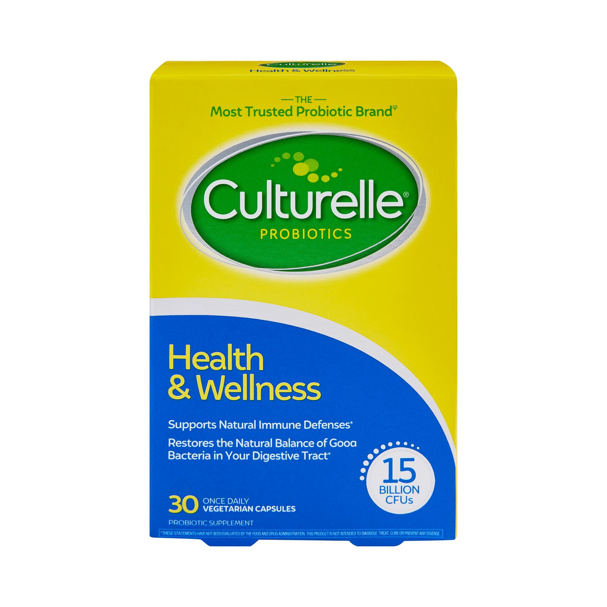 Culturelle Probiotic Dietary Supplement-Probiotic Dietary Supplement Culturelle 30 per Bottle Capsule