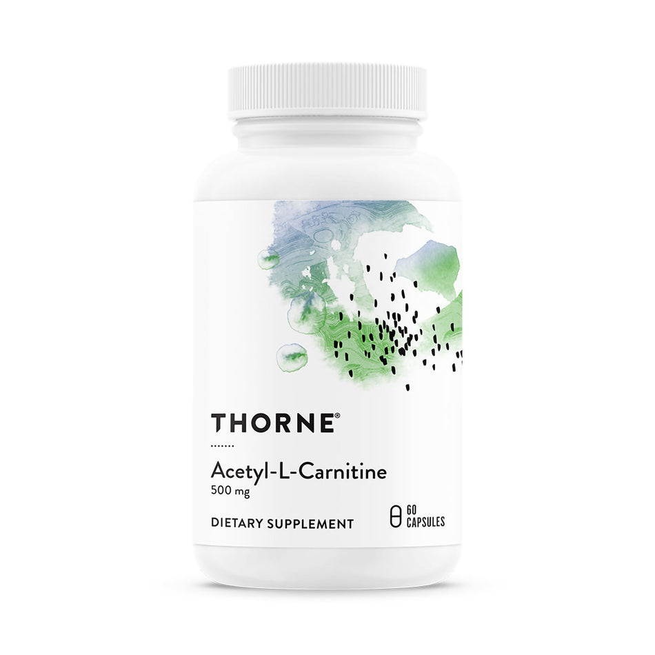 Dietary Supplement THORNE® Acetyl-L-Carnitine Acetyl-L-Carnitine 500 mg Strength Capsule 60 per Bottle