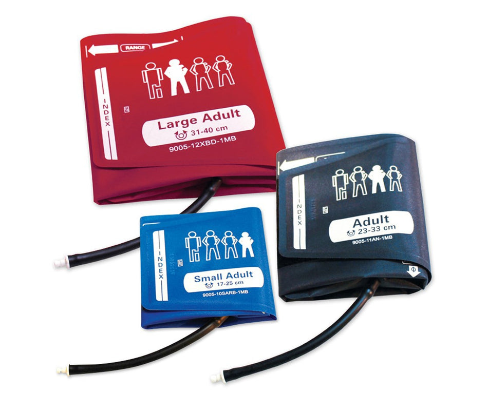 ADC ADView Blood Pressure Cuff Kit-Reusable Blood Pressure Cuff Set ADC Assorted Size Range Arm Nylon Cuff Multiple Cuff Sizes