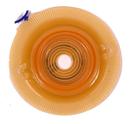 Assura Colostomy Barrier With -1 Inch Stoma Opening-"Ostomy Barrier Assura Xpro Trim to Fit, Extra Extended Wear Silicone Based Adhesive 60 mm Flange Blue Code System Synthetic Resin 3/4 to 1-3/4 Inch Opening"