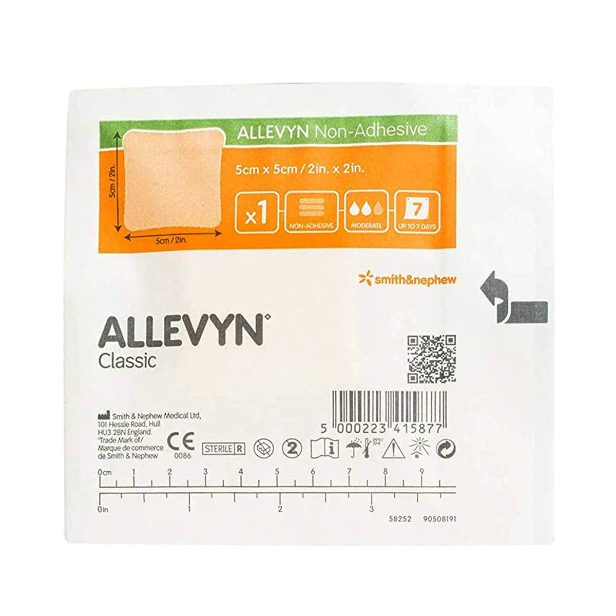 Allevyn Classic Nonadhesive without Border Foam Dressing, 2 x 2 Inch - Wound Care>Advanced Wound Care>Foam Dressings - Smi...