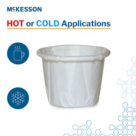 McKesson White Paper Soufflé Cup, 0.5-ounce Capacity - Utensils>Drinking Utensils - McKesson Brand