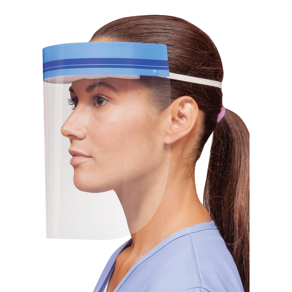 Crosstex Face Shield-Wraparound Face Shield Crosstex One Size Fits Most Full Length Anti-fog Disposable NonSterile