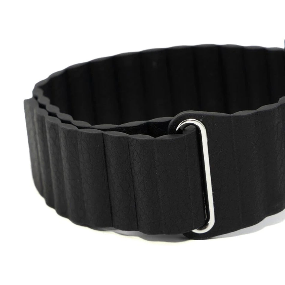 Embr Wave 2 Thermal Wristband Replacement Strap - Black Vegan Leather-"Comfort Band Embr Wave 2 Black, Faux Vegan Leather"