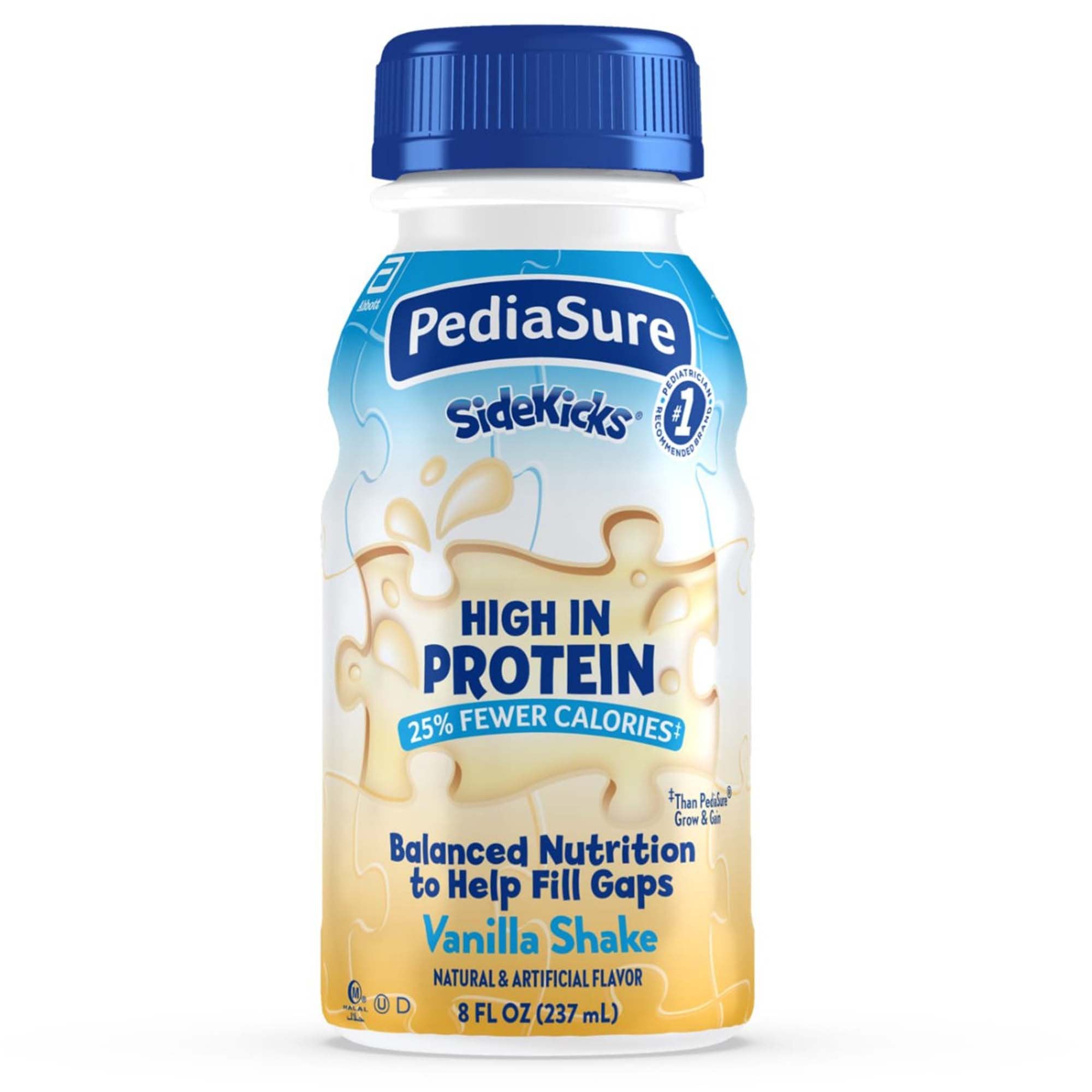 PediaSure SideKicks® Vanilla Shake, 8-ounce bottle - Nutritionals and Feeding Supplies>Nutritionals>Infant & Pediatric For...