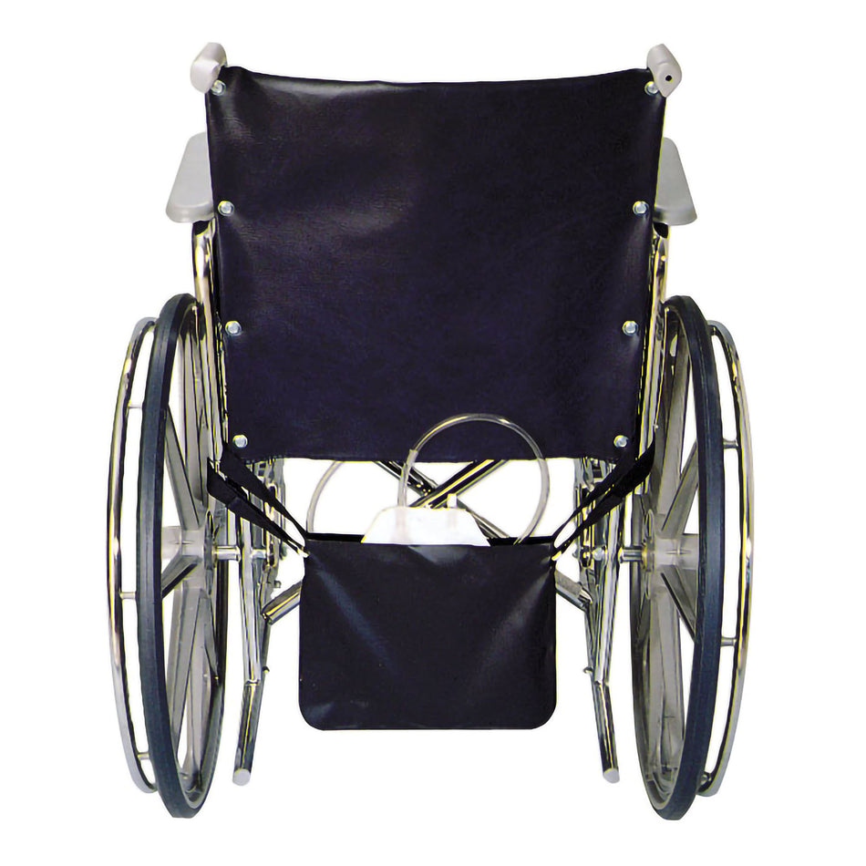 Thru-View Urinary Drainage Bag Holder-"Urinary Drainage Bag Holder Thru-View Vinyl, Blue, Vinyl Window"