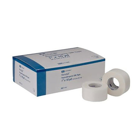 Kendall Hypoallergenic Silk-Like Cloth Medical Tape, 2 Inch x 10 Yard, White-Hypoallergenic Medical Tape Kendall Hypoallergenic Silk White 2 Inch X 10 Yard Silk-Like Cloth NonSterile