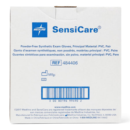 SensiCare Stretch Vinyl Exam Glove, Medium, Beige-Exam Glove SensiCare Medium Sterile Pair Stretch Vinyl Standard Cuff Length Smooth Beige Not Rated
