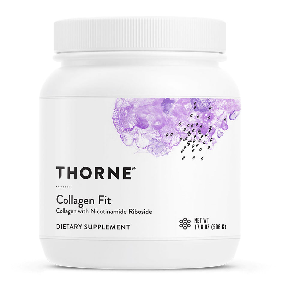 Thorne Collagen Fit Collagen with Nicotinamide Riboside Dietary Supplement-Oral Supplement THORNE Collagen Fit Unflavored Powder 17.8 oz. Canister