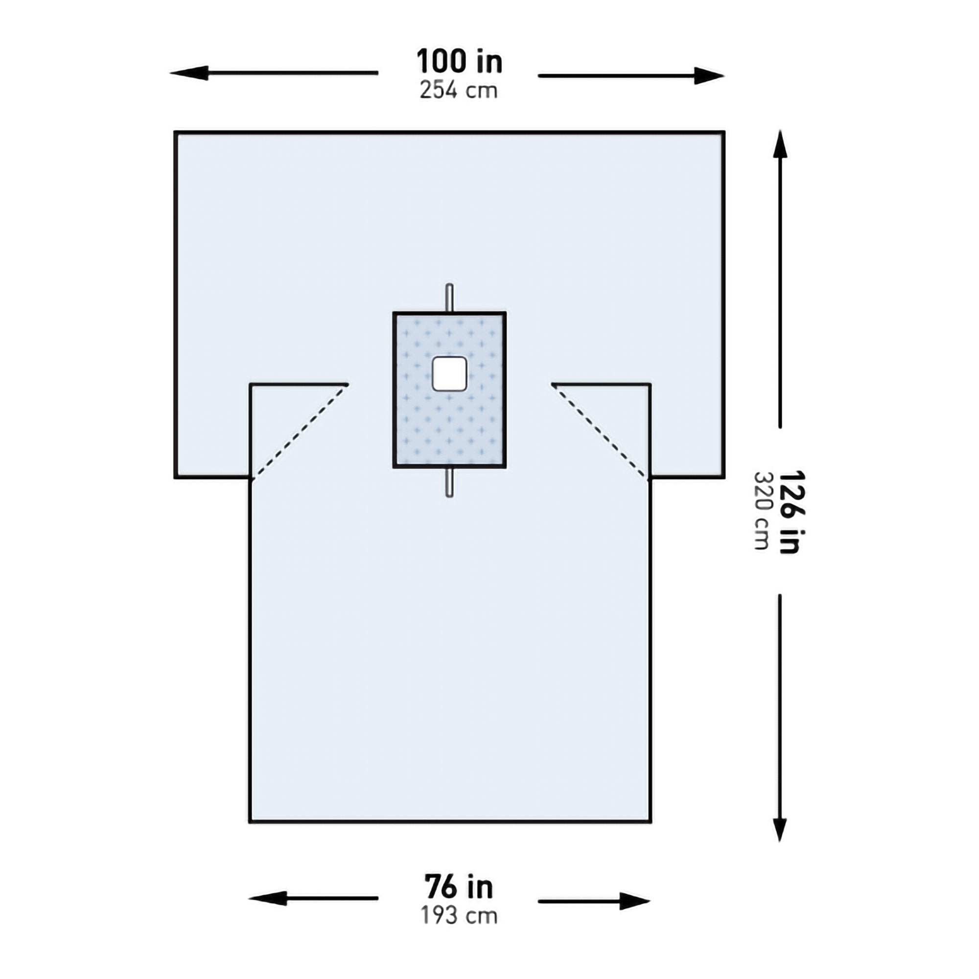 McKesson Sterile Breast Drape, 100 x 76 x 126 Inch - Textiles>Procedure Drapes and Sheets>Drape Sheets - McKesson Brand