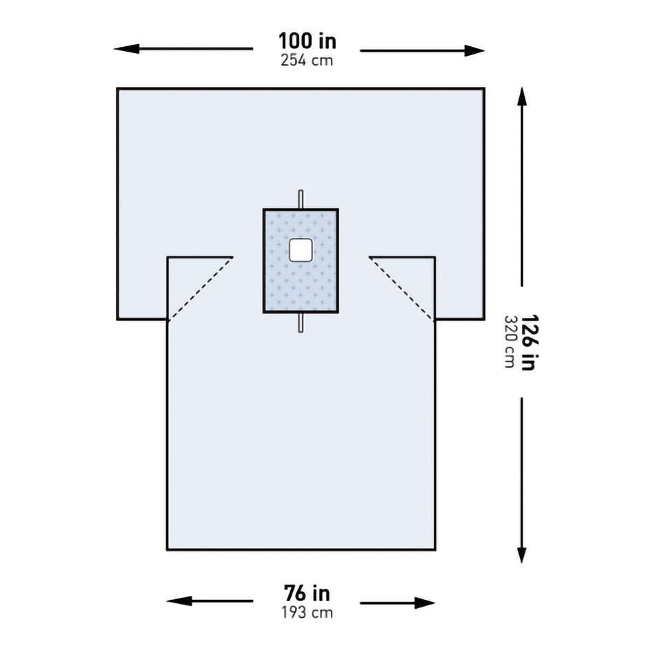 McKesson Sterile Breast Drape, 100 x 76 x 126 Inch - Textiles>Procedure Drapes and Sheets>Drape Sheets - McKesson Brand