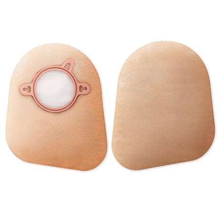 New Image Two-Piece Closed End Beige Ostomy Pouch, 7 Inch Length, 2 Inch Flange-Ostomy Pouch New Image Two-Piece System 7 Inch Length Closed End