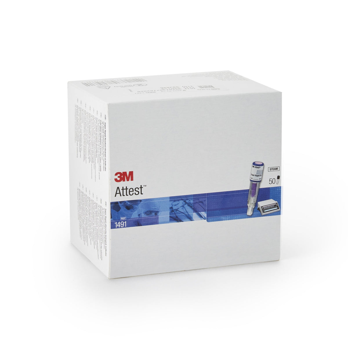3M Attest Rapid Readout Sterilization Biological Indicator Vial-Attest Rapid Readout Sterilization Biological Indicator Vial Steam 2-1/2 Inch Length