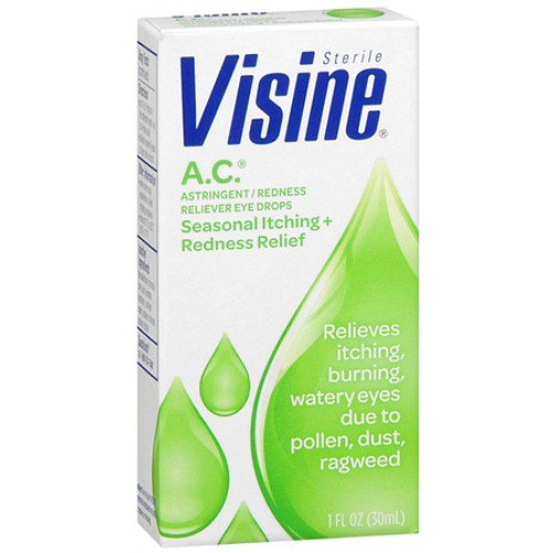 Visine AC Tetrahydrozoline Eye Drops-Irritated Eye Relief Visine AC 0.5 oz. Eye Drops