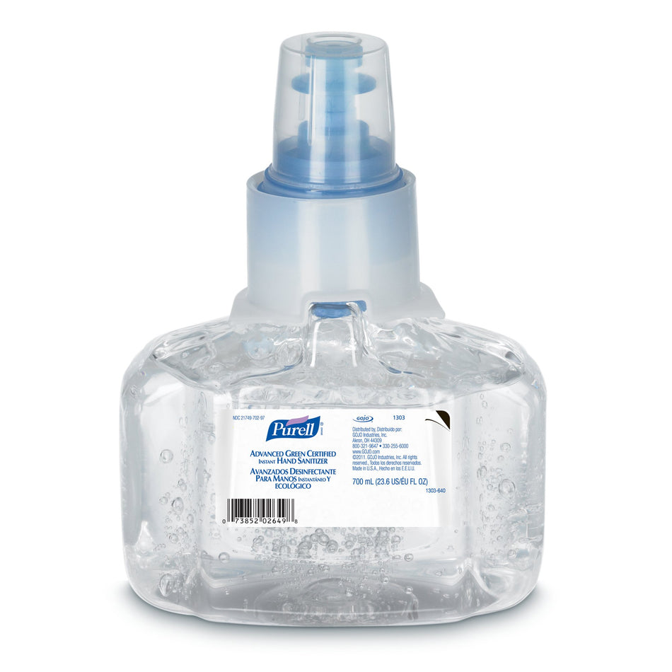 Purell� Advanced Hand Sanitizer, 700 mL Refill-Hand Sanitizer Purell� Advanced 700 mL Ethyl Alcohol Gel Dispenser Refill Bottle