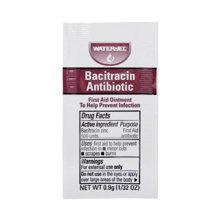 Water Jel Bacitracin Zinc First Aid Antibiotic-First Aid Antibiotic Water Jel Ointment 0.9 Gram Individual Packet