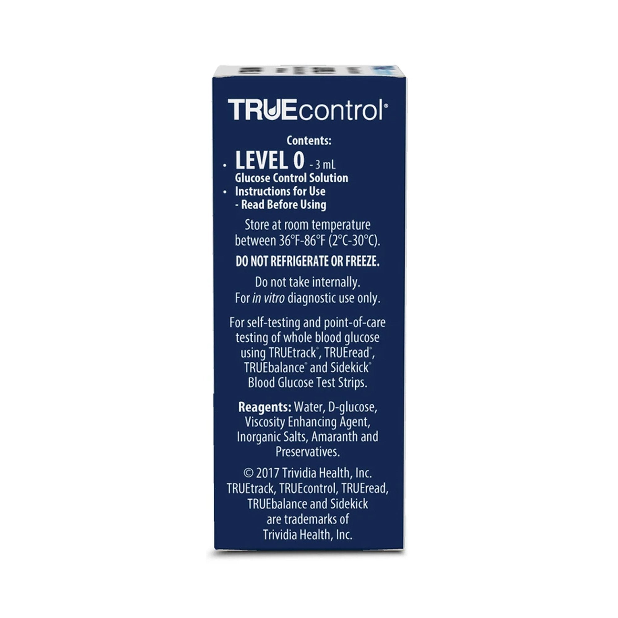 Truecontrol Glucose Control Solution-Blood Glucose Control Solution Truecontrol 3 mL Level 0