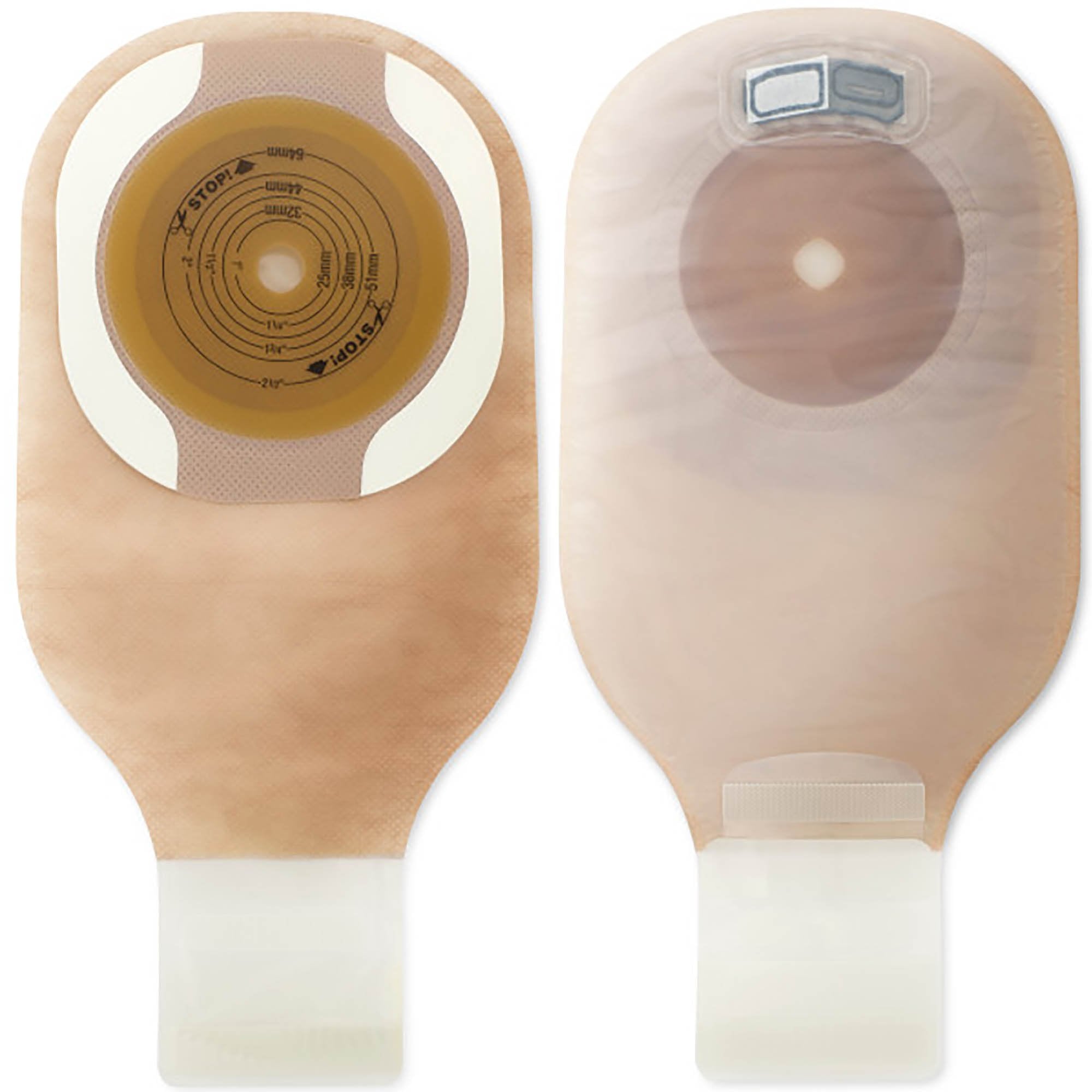 Premier One-Piece Drainable Ultra Clear Filtered Ostomy Pouch, 12-Inch Length, Up to 1 Inch Stoma-"Ostomy Pouch Premier One-Piece System 12 Inch Length Soft Convex, Trim to Fit Up to 1-1/2 Inch Stoma Drainable"