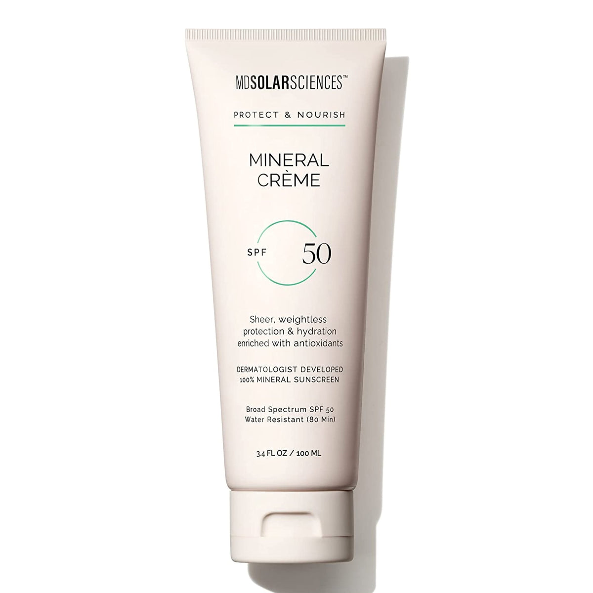MDSolarSciences Mineral Crme SPF 50-Sunscreen MDSolarsciences Mineral Crme SPF 50 Cream 3.4 oz. Tube